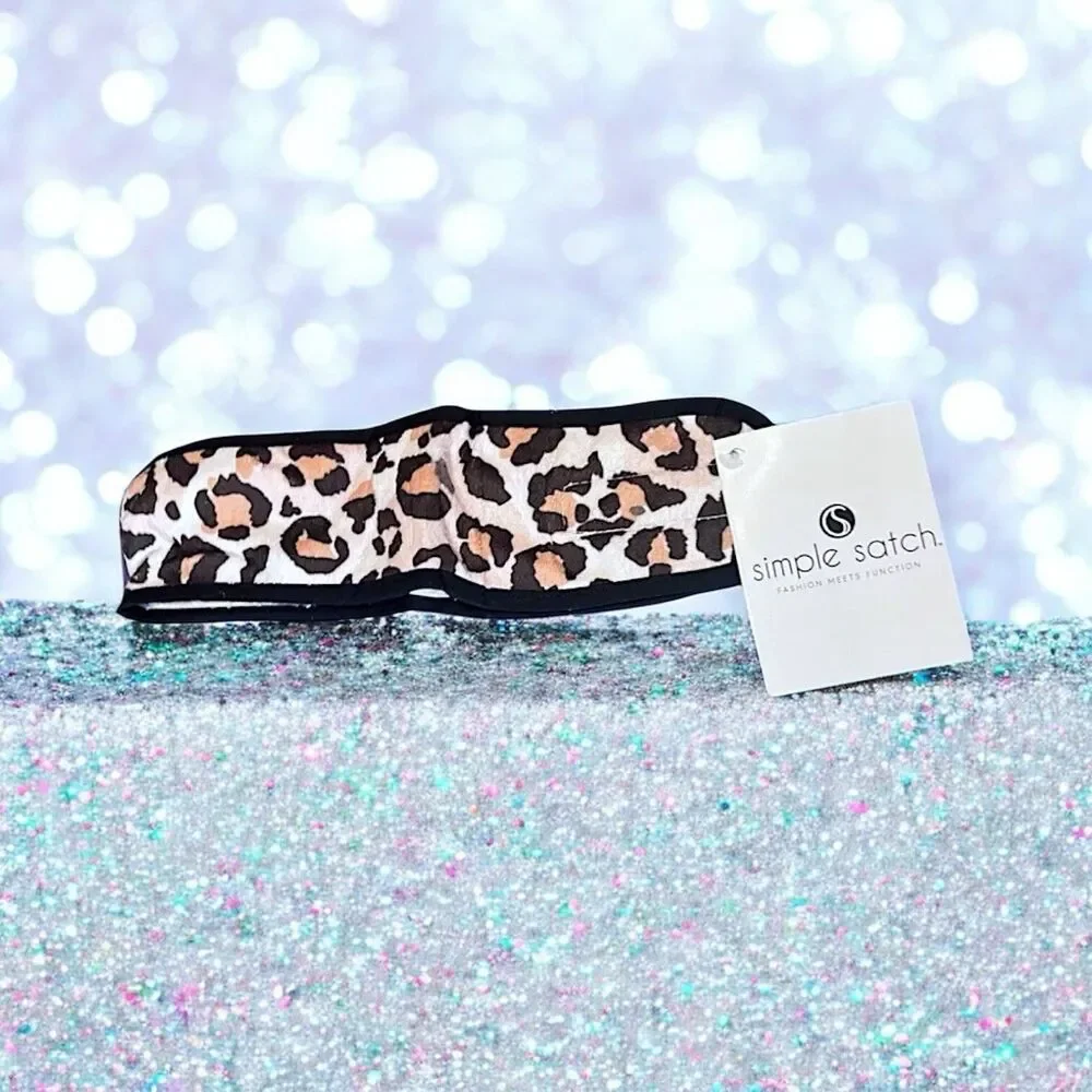 SIMPLE SATCH Spa Headband In Leopard Brand New In Package
